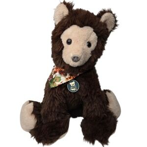 Dakin‎ Vintage Bear Plush 15" Retro Zoo Quirky Pillow Pet Style 1976 Cabin NWT